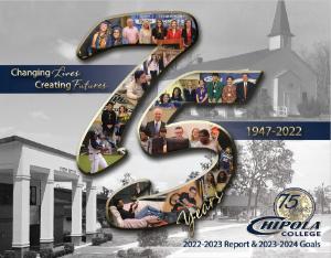 2022-23 Presidents Report Cover