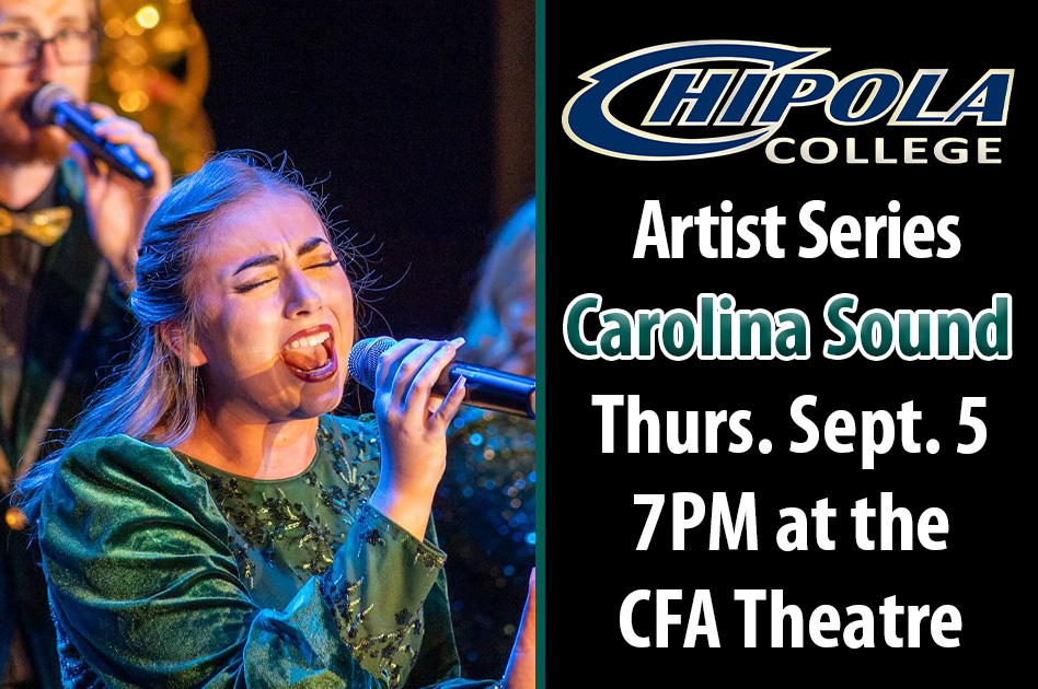 Artist Series Carolina Sound; Thursday, Sept. 5, 7 PM at the CFA Theatre