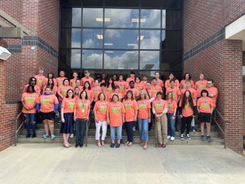 Chipola College Dual Enrollment Summer Academy Students Pose for Picture with Their New Chipola College T Shirts