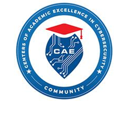 Blue logo image for CAE Centers of Academic Excellence in Cybersecurity